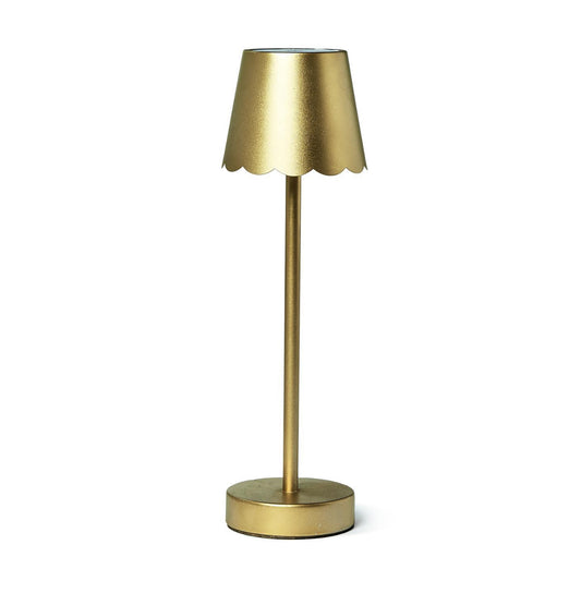 Gold Scalloped LED Table Lamp