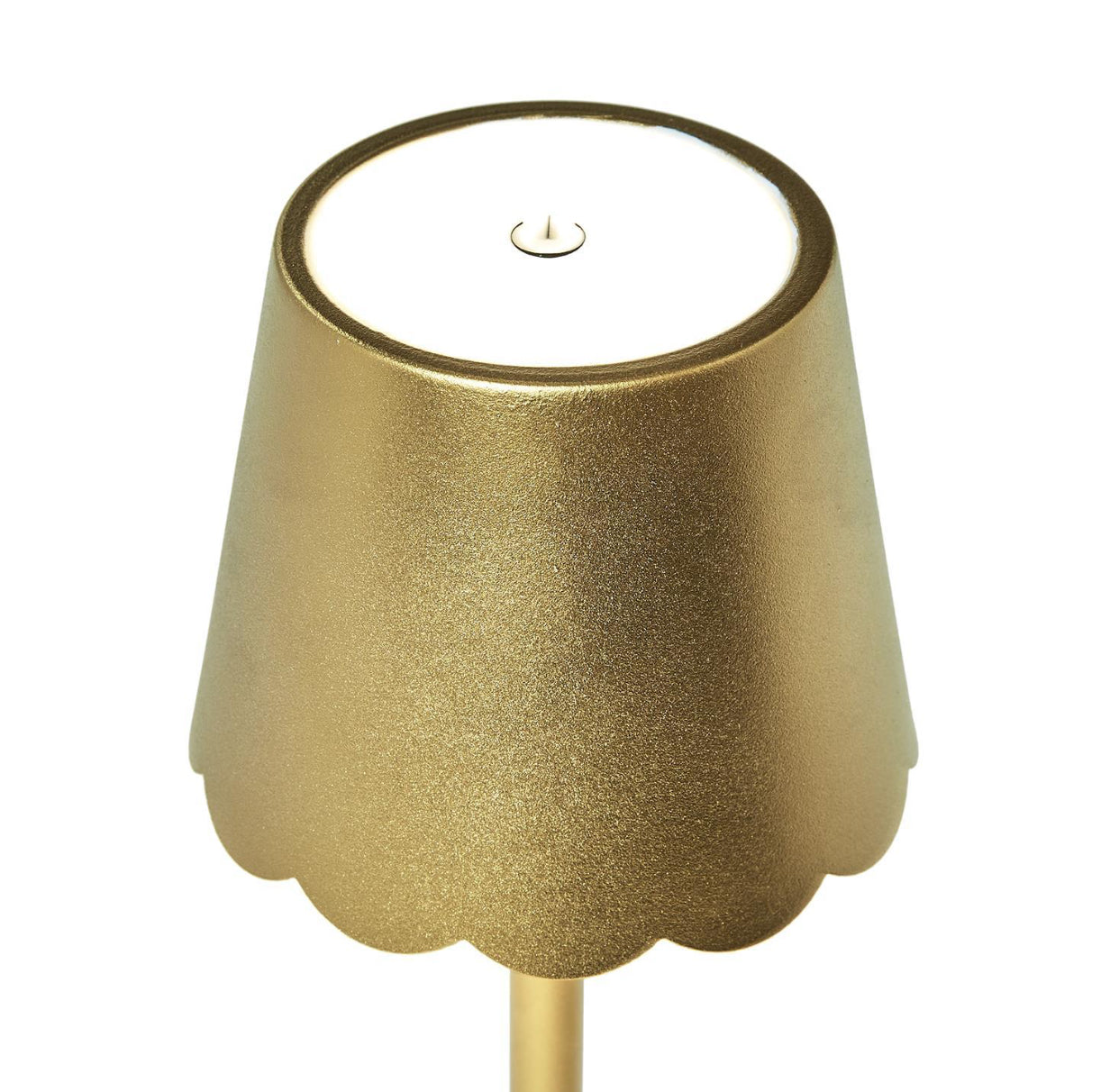 Gold Scalloped LED Table Lamp