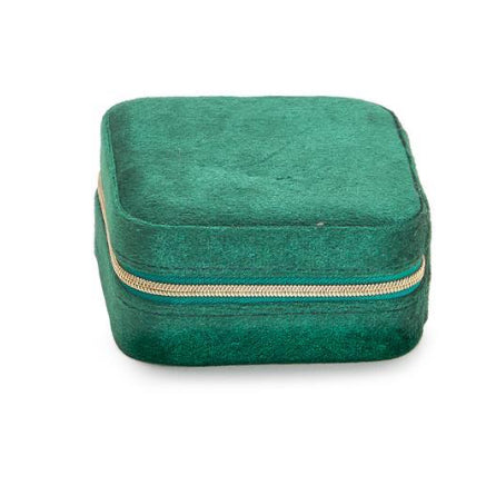 Velvet Jewelry Box, Green