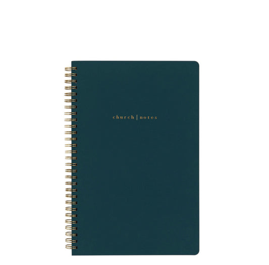 Church Notes Spiral Notebook - Navy