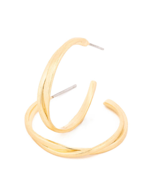 Kat Medium Gold Hoops