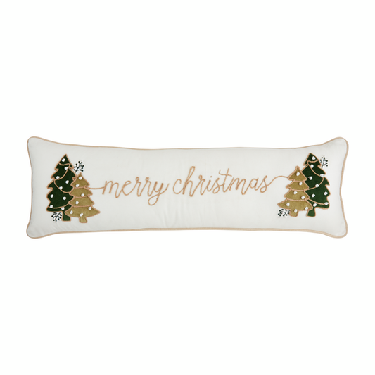 Merry Christmas Velvet Tree Pillow