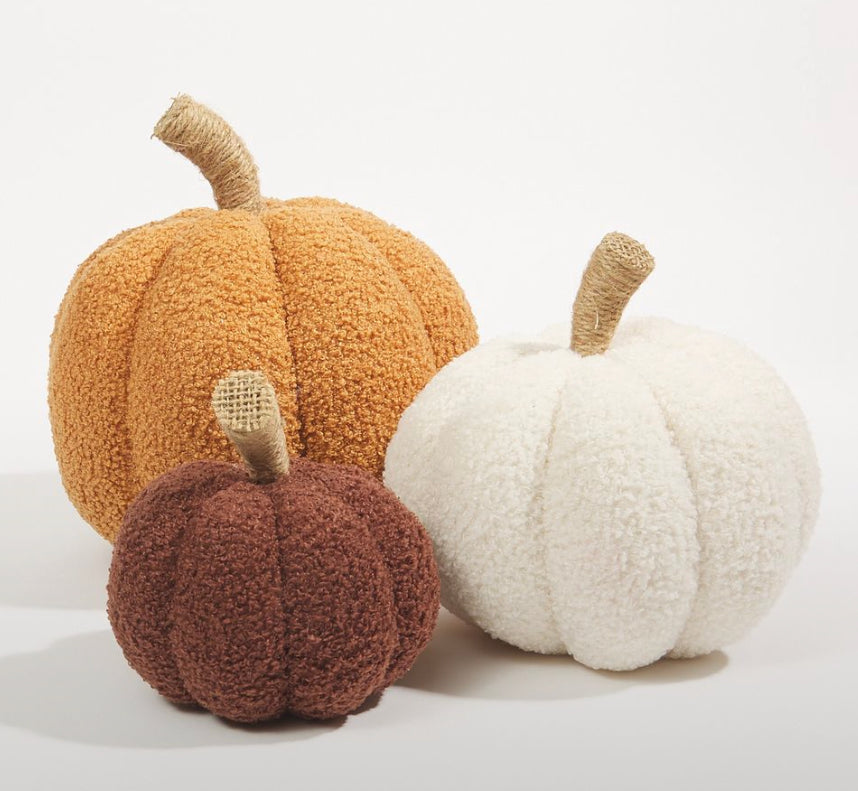 Brown Plush Pumpkin