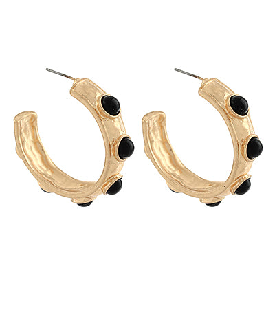 Pearl Station Hoops, Black