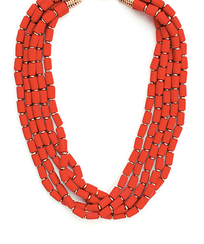 Amber Necklace, Red