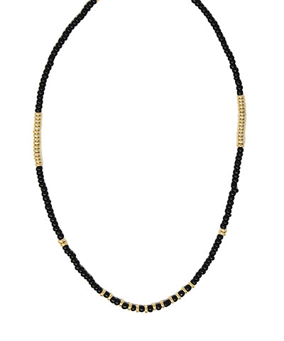 Seed Bead Necklace, Black