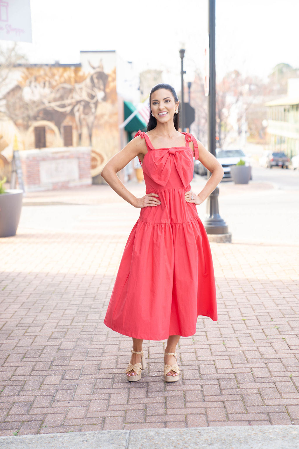 Raspberry Fizz Midi Dress