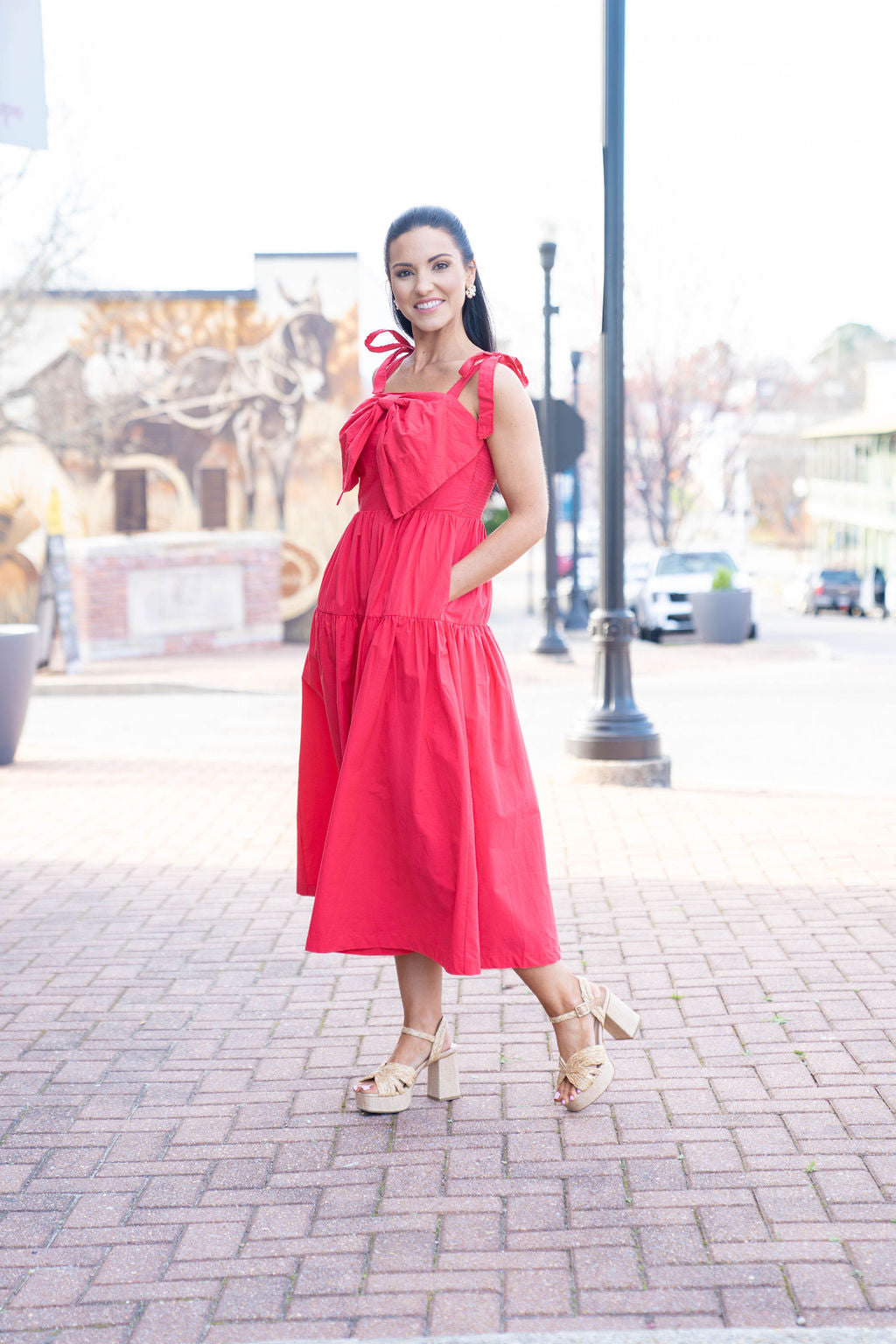 Raspberry Fizz Midi Dress