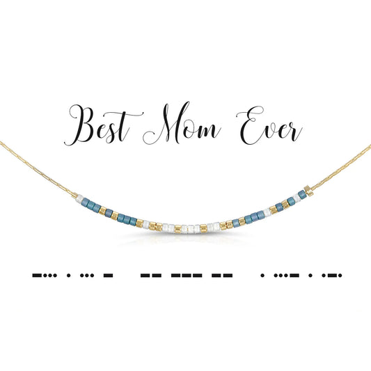 Morse Code Necklace | Best Mom Ever
