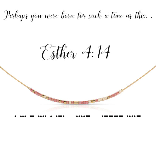 Morse Code Necklace | Esther 4:14