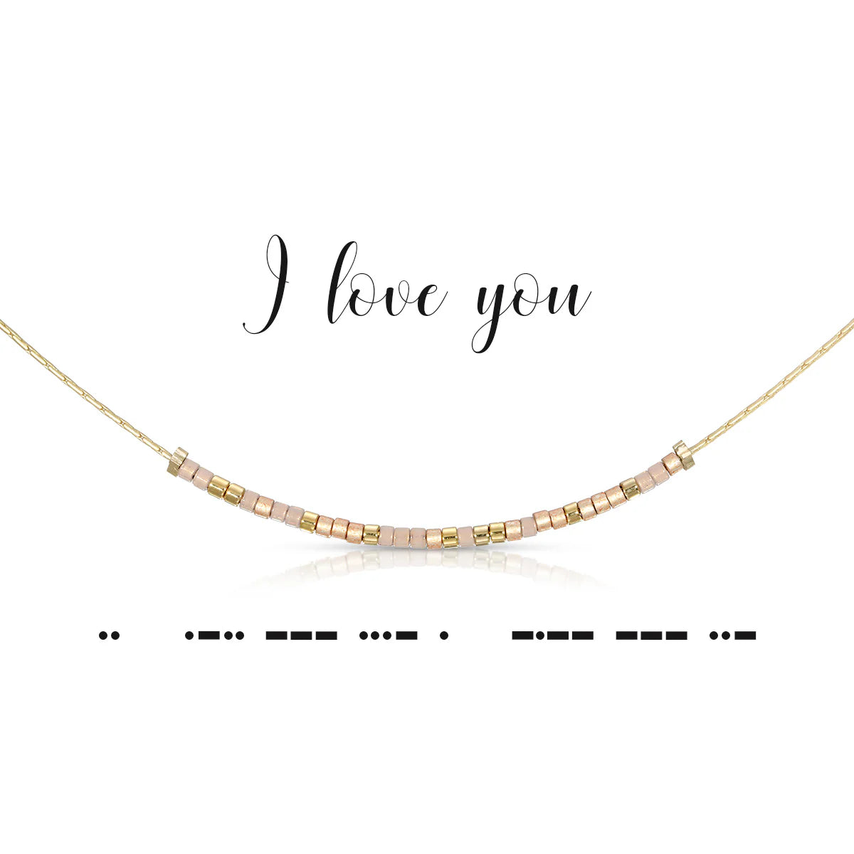Morse Code Necklace | I Love You