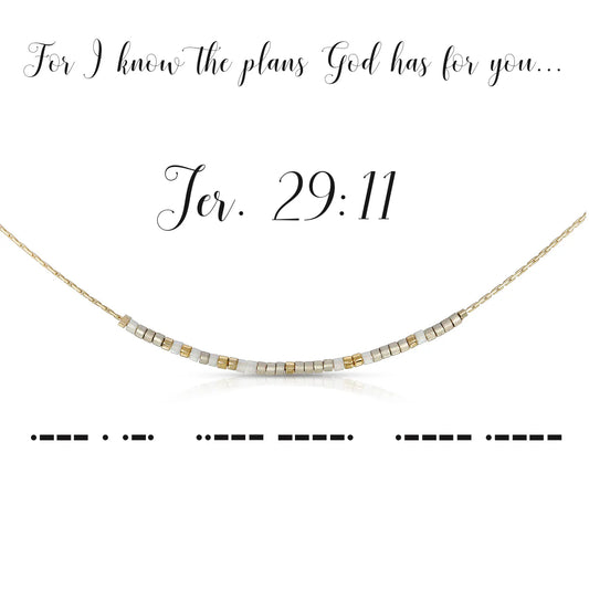 Morse Code Necklace | Jer 29:11