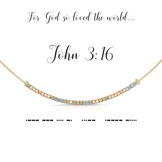Morse Code Necklace | John 3:16