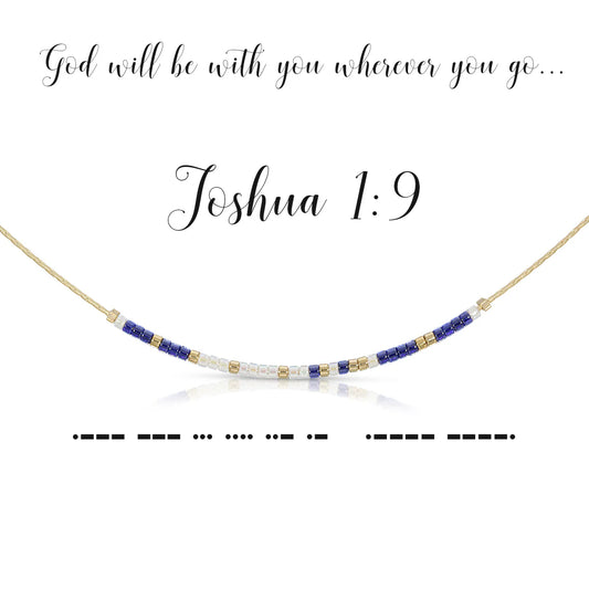 Morse Code Necklace | Joshua 1:9