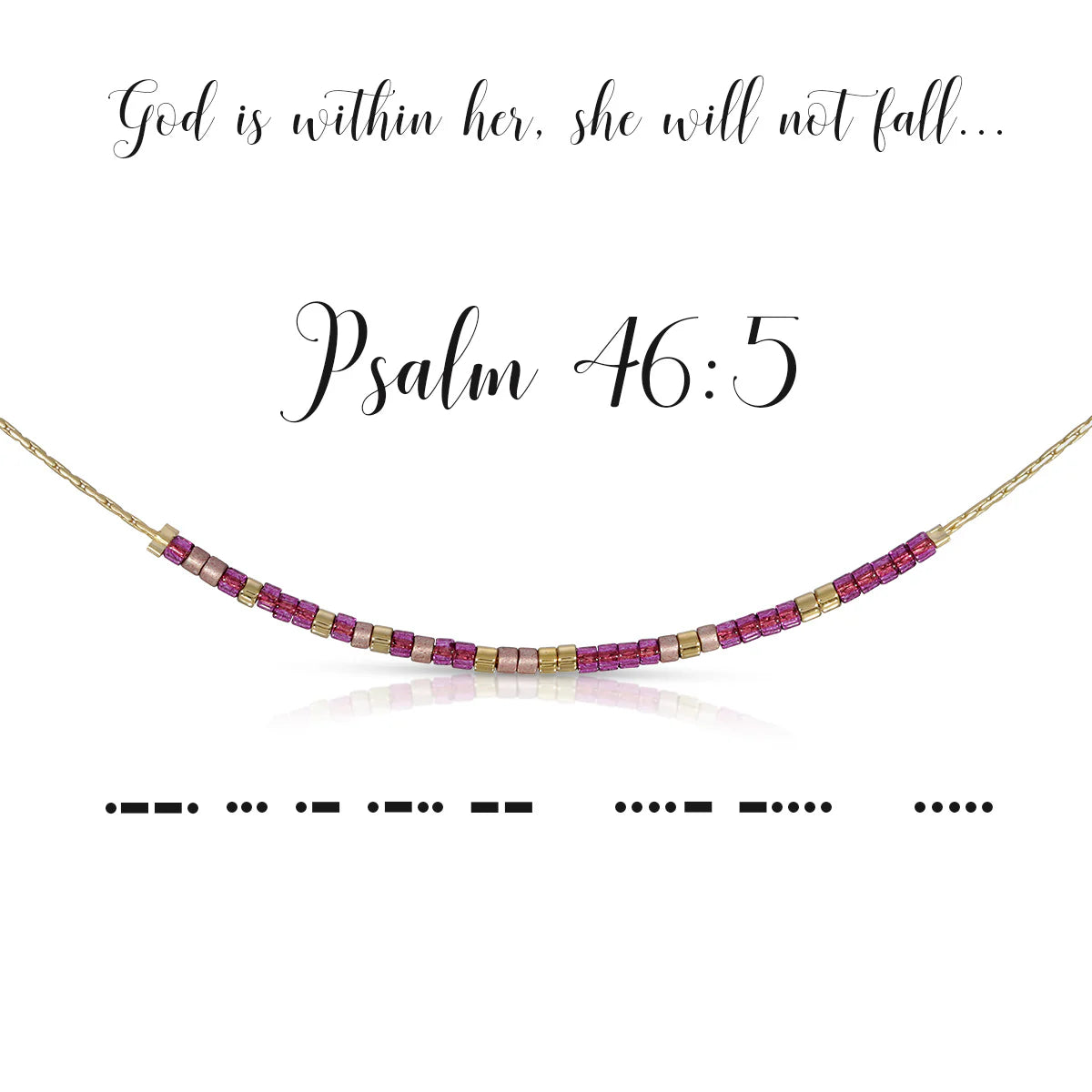 Morse Code Necklace | Psalm 46:5