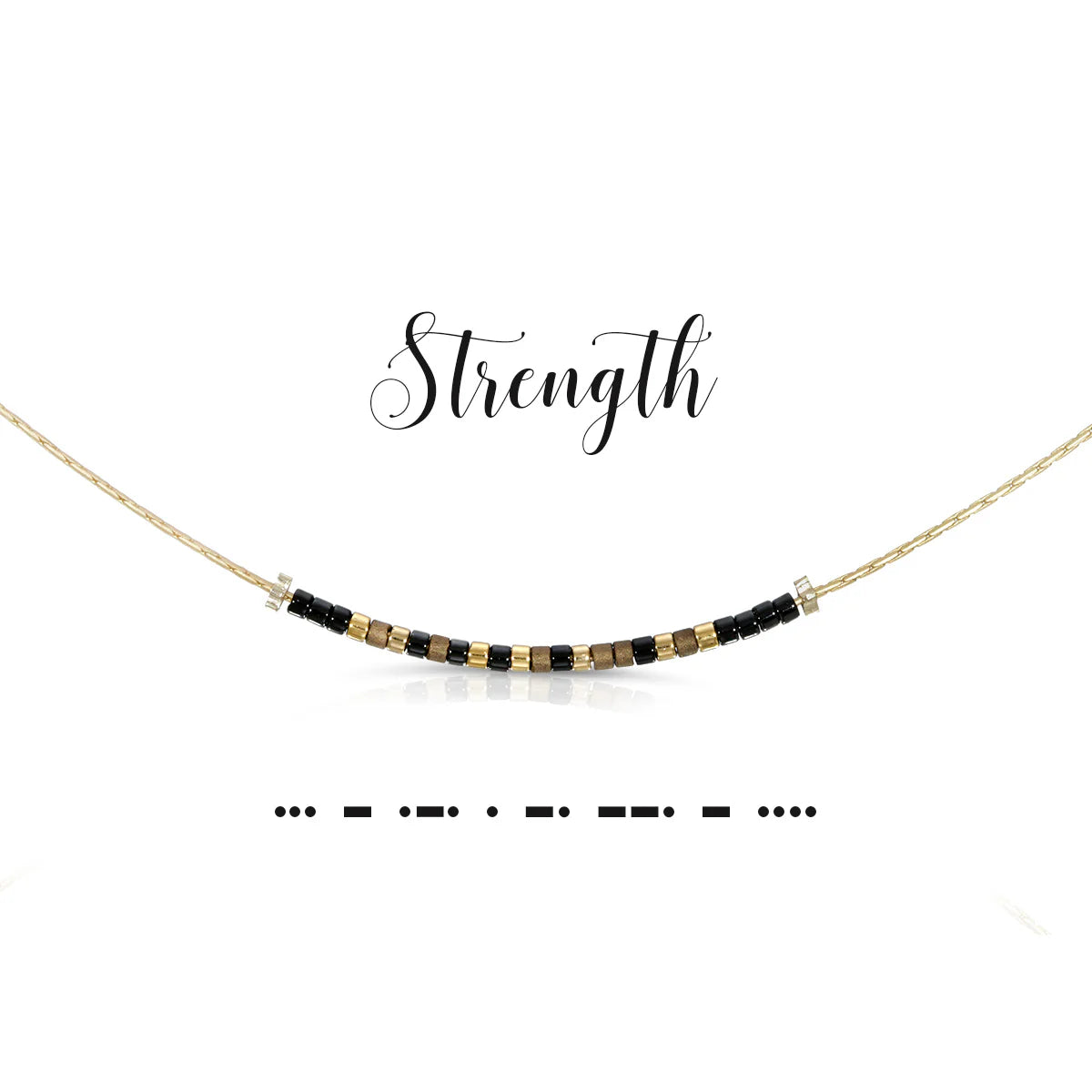 Morse Code Necklace | Strength