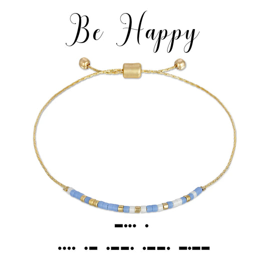 Morse Code Bracelet | Be Happy