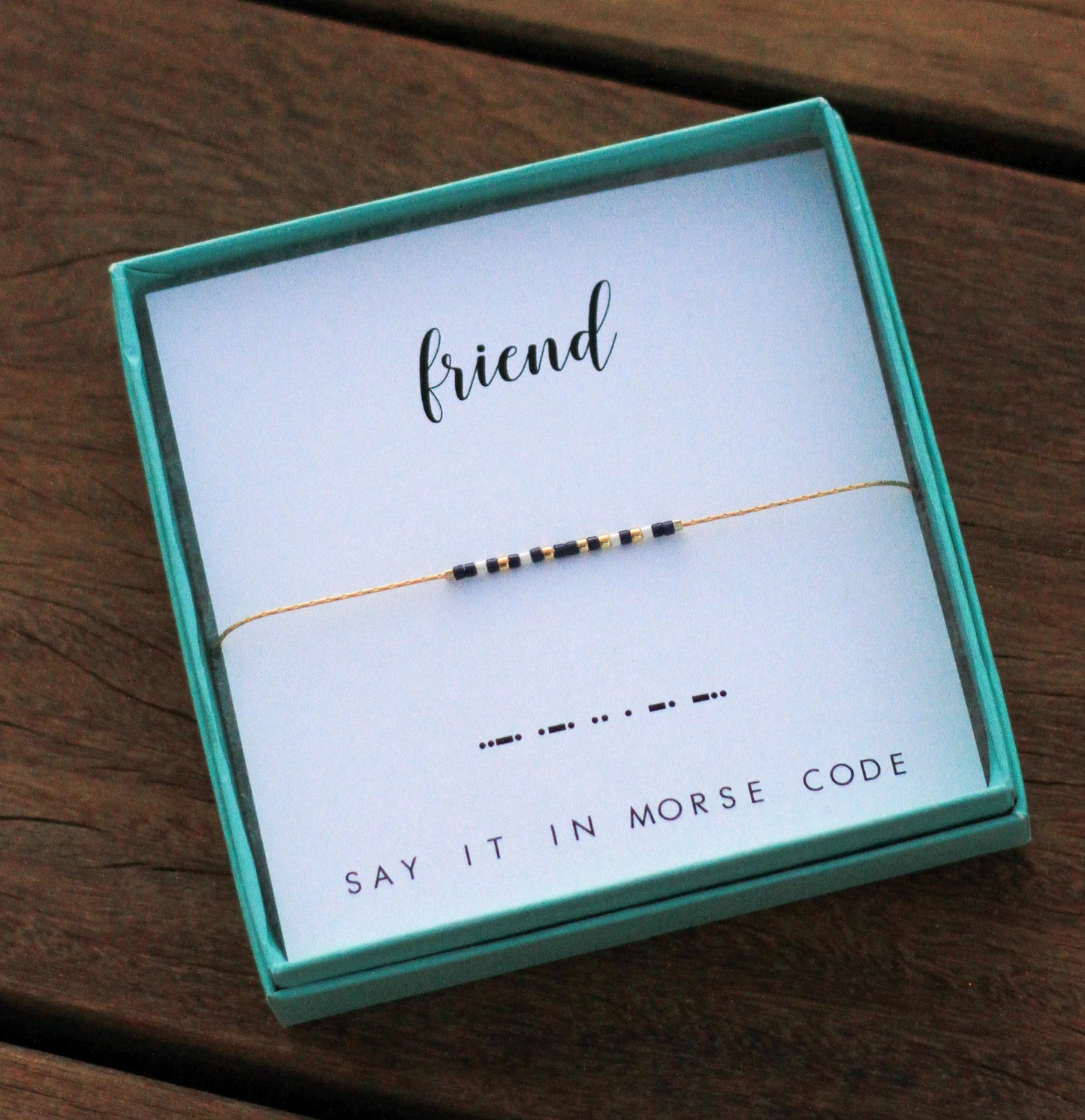 Morse Code Bracelet | Friend