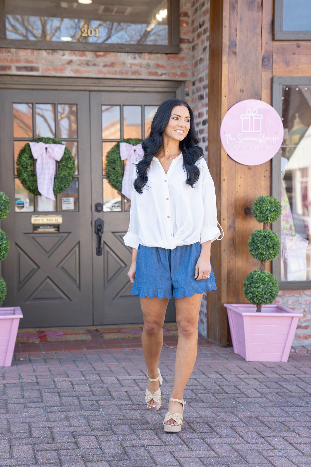 Harbor Breeze Button Up Top