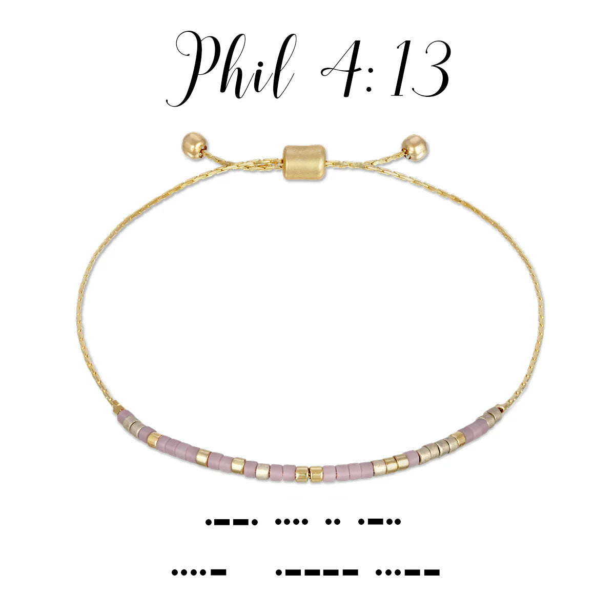 Morse Code Bracelet | Phil 4:13