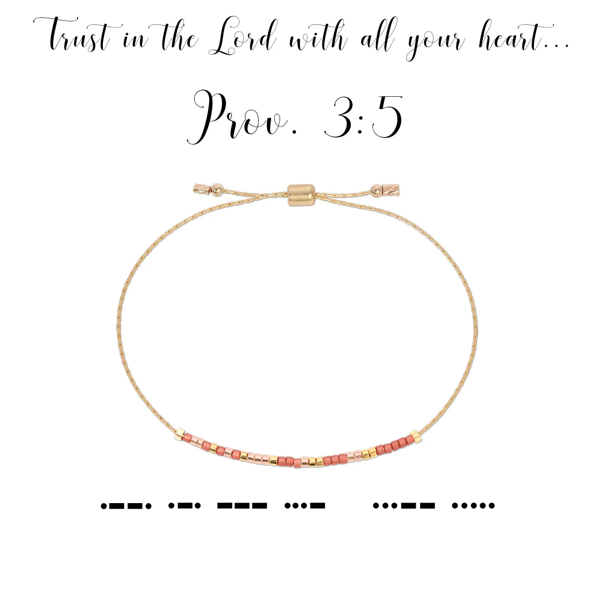 Morse Code Bracelet | Proverbs 3:5