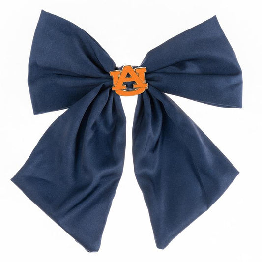 Hair Bow, AU Navy Logo Charm