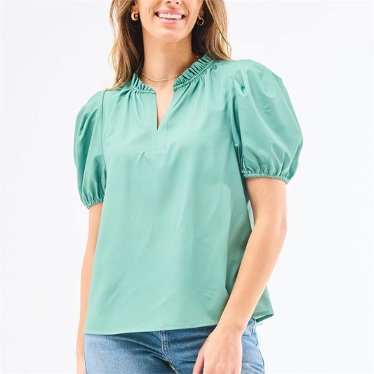 Lainey Top, Basil