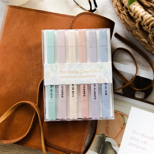 Muted Pastel Highlighter Set of 6