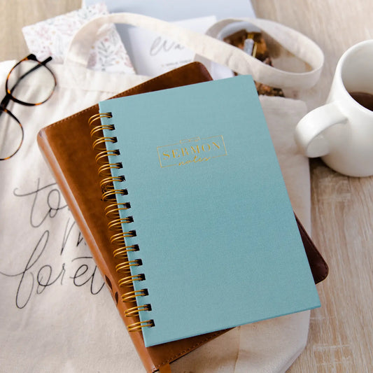 Sermon Notes | Teal Spiral Notebook