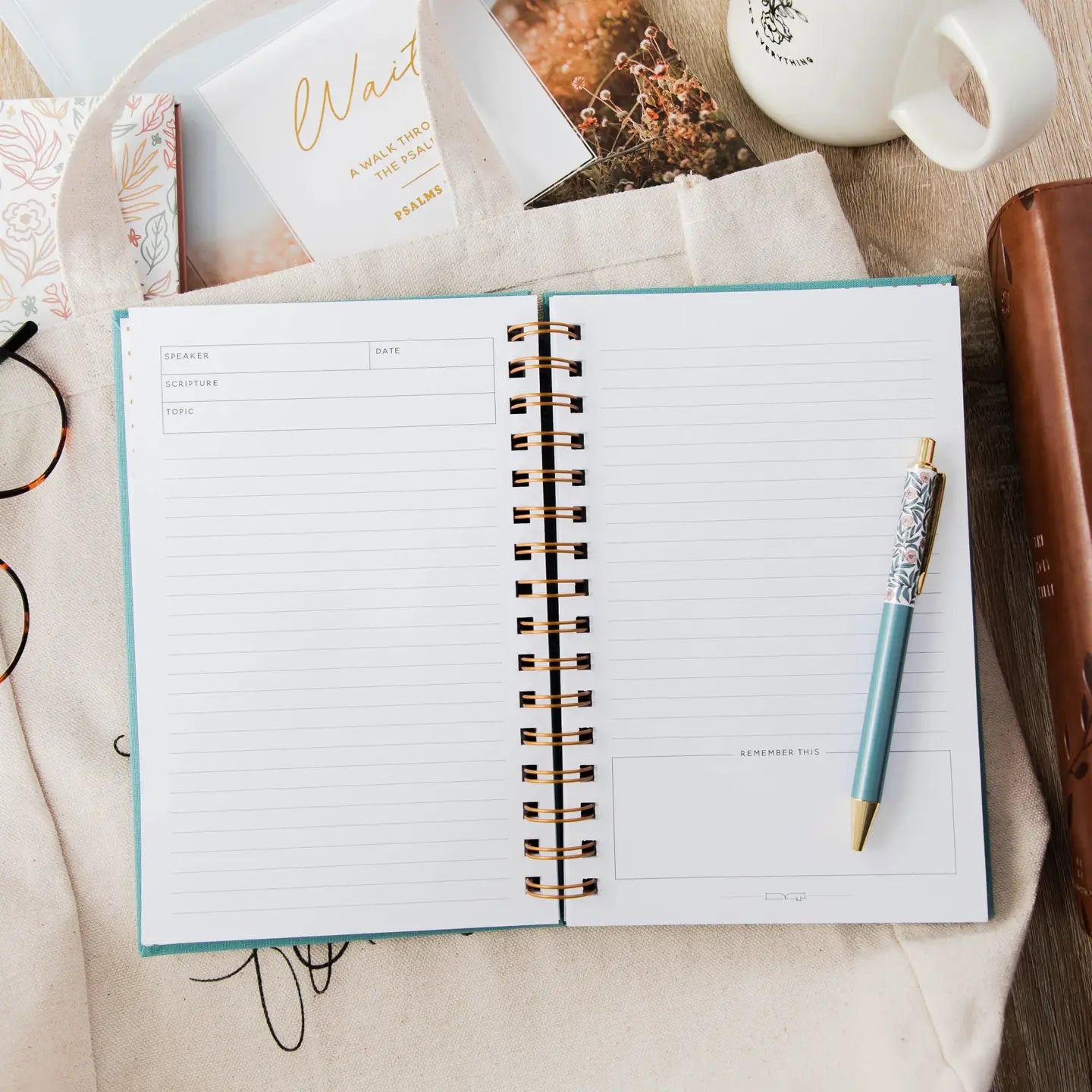 Sermon Notes | Teal Spiral Notebook