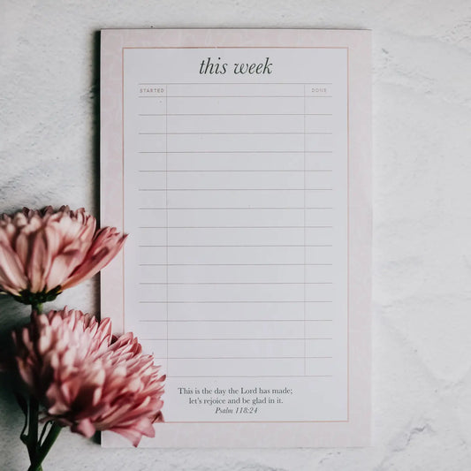 To Do Notepad | Blush Floral