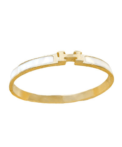 MOP H Bangle Bracelet