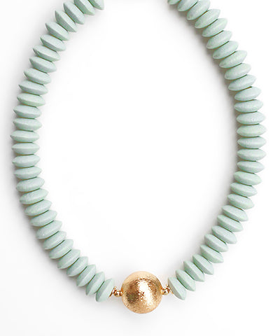 Vanessa Beaded Necklace, Mint