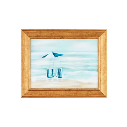 Beached Chair Framed Art
