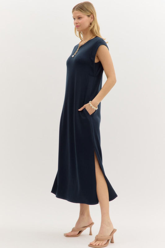 Must Have Jersey Knit Dress, Navy