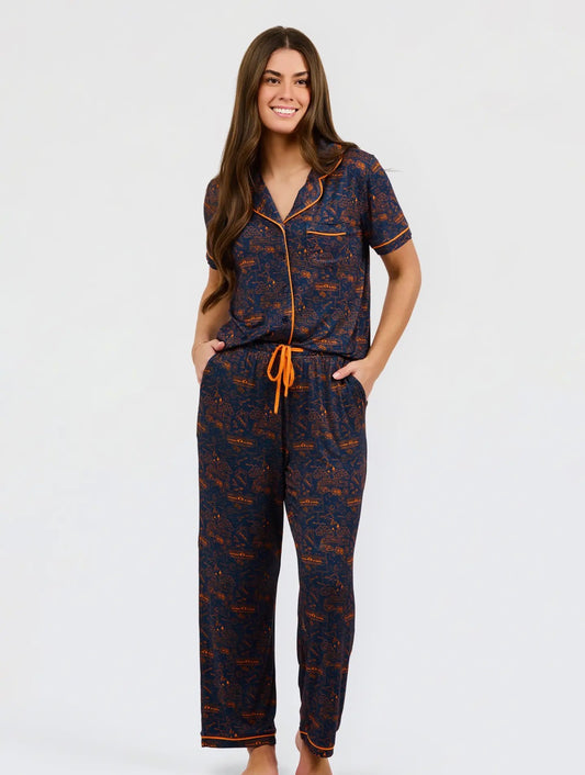 Auburn Toile Charlotte Pajama Set
