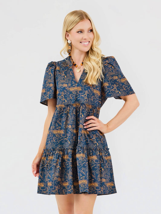 Ivy Dress, Auburn Team Toile