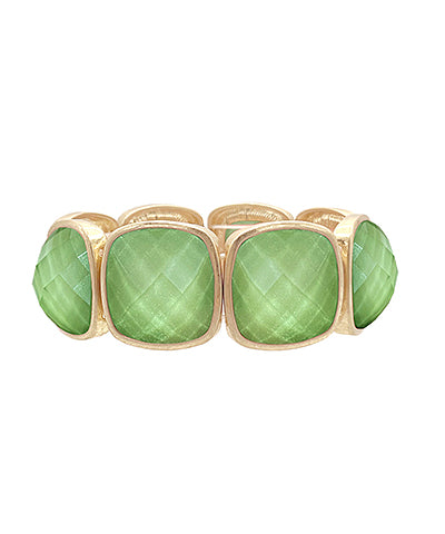 Gianna Stone Bracelet | Olive