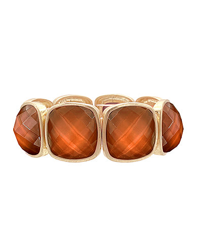 Gianna Stone Bracelet | Brown