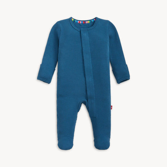 Magnetic Me Waffle Footie, Dark Blue