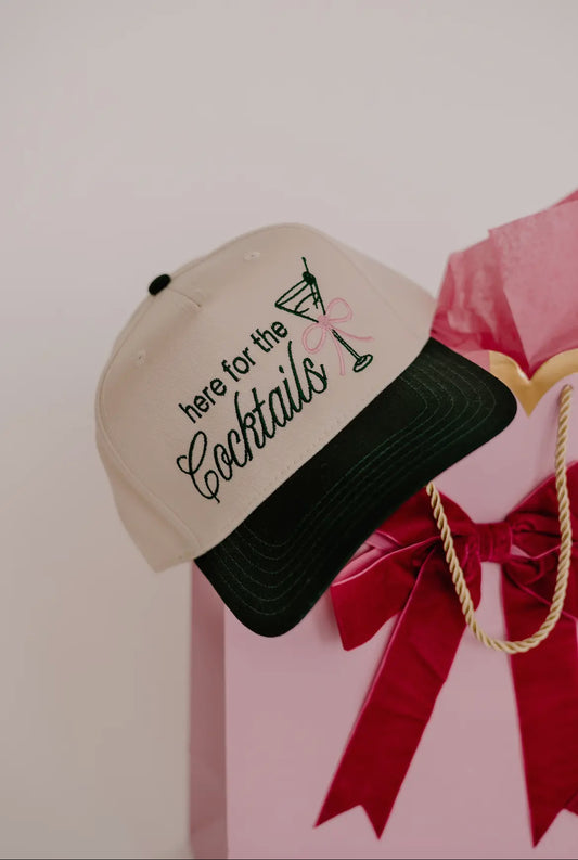 Vintage Trucker Hat, Here For The Cocktails