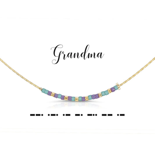 Morse Code Necklace | Grandma
