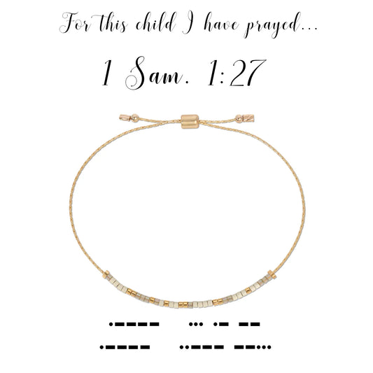 Morse Code Bracelet | 1 Sam 1:27