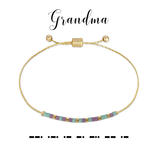 Morse Code Bracelet | Grandma