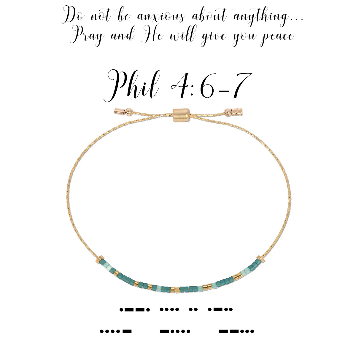 Morse Code Bracelet | Phil 4:6-7