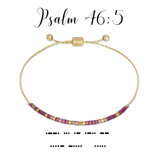 Morse Code Bracelet | Psalm 46:5