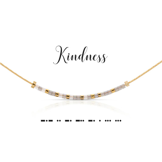 Morse Code Necklace | Kindness