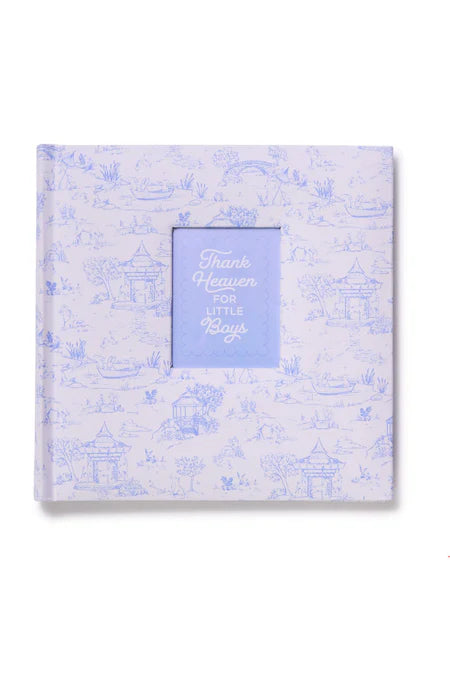 Blue Animal Toile Fabric Cover Album