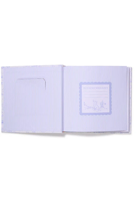 Blue Animal Toile Fabric Cover Album