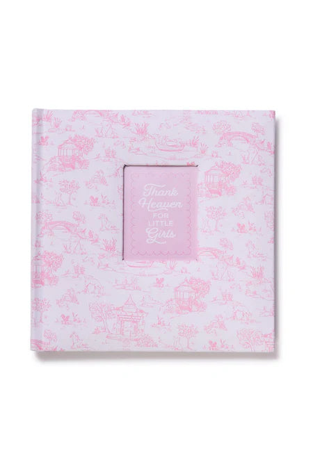 Pink Animal Toile Fabric Cover Album